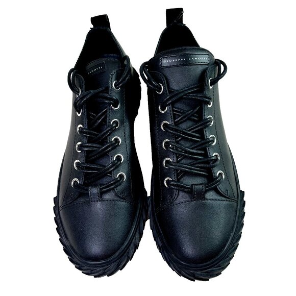 NEW Giuseppe Zanotti $725 Blabber Low Top Sneaker Shoes Black Mens 44.5EU 11.5US - Picture 3 of 15